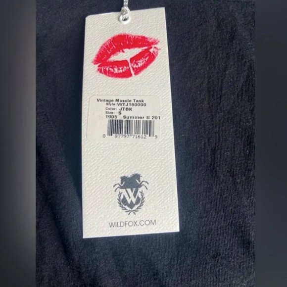 NWT Wildfox Vintage Muscle Tank in Black - Picture 6 of 6